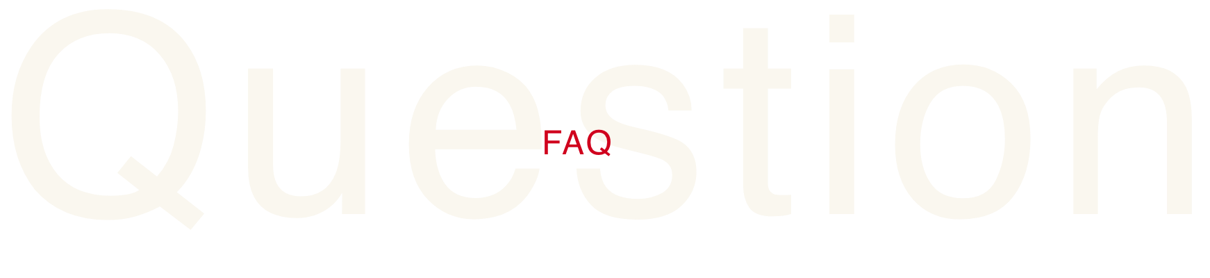 Question FAQ